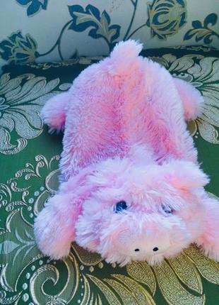 Свинка порося італія абсолютно нова рожева іграшка грілка на липучці
