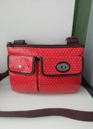 Фірмова багатофункціональна сумка кросбоді американського бренду fossil!!! оригінал!!