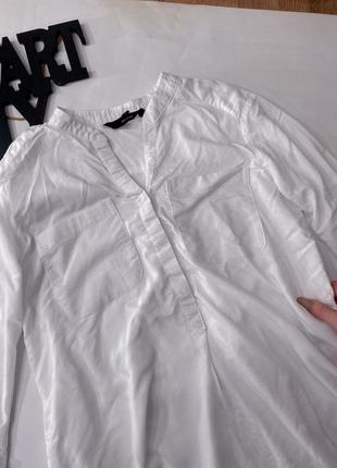 Легкая белая женская рубашка от vero moda/ біла сорочка2 фото
