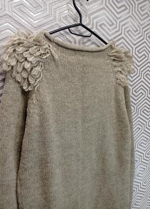 Тёплое оригинальное платье raw knits10 фото