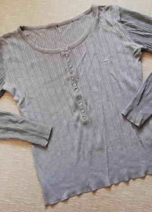 Гарний кардиган, джемпер, кофта, светр, сіра кофта під сорочку р-р m, l1 фото
