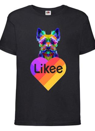 Футболка лайк likee черная (lblack-d1)