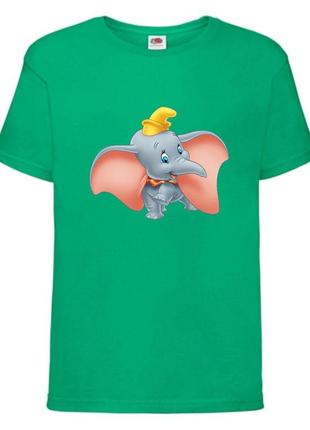 Футболка детская дамбо (dumbo) ярко-зеленый (top dmb3 lgrn)