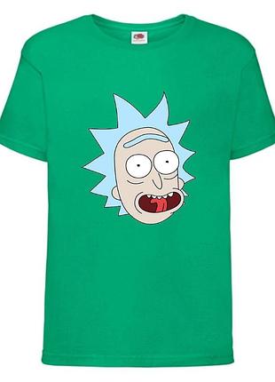Футболка рик и морти (rick and morty) зеленая