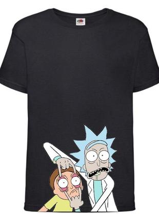 Футболка рік і морті 1 (rick and morty) чорна