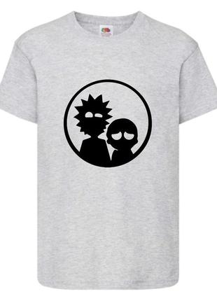 Футболка рик и морти 3 (rick and morty) серая