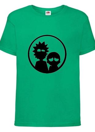 Футболка рик и морти 3 (rick and morty) зеленая