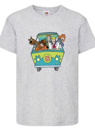 Футболка детская скуби-ду (scooby-doo) серая