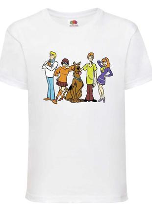 Футболка детская скуби-ду 1 (scooby-doo) белая