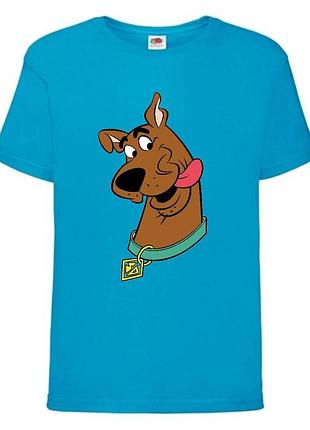 Футболка детская скуби-ду 2 (scooby-doo) голубая