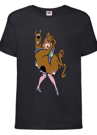 Футболка детская скуби-ду 5 (scooby-doo)  черная