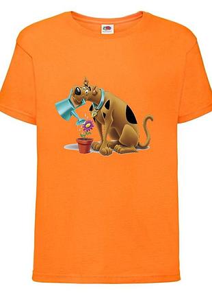 Футболка детская скуби-ду 7 (scooby-doo)  оранжевая