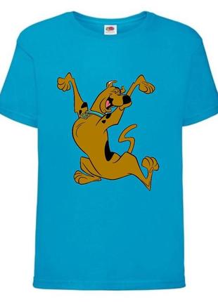 Футболка детская скуби-ду 9 (scooby-doo)  голубая