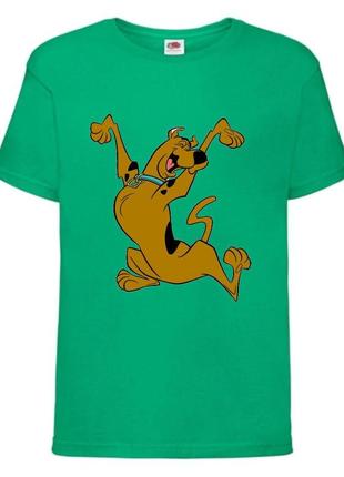 Футболка детская скуби-ду 9 (scooby-doo) зеленая