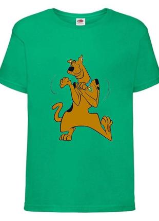Футболка детская скуби-ду 10 (scooby-doo) зеленая