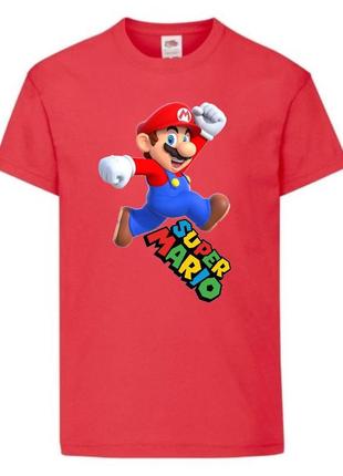 Футболка супер марио (super mario) красная (smar rd-9)