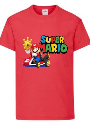 Футболка супер марио (super mario) красная (smar rd-01)