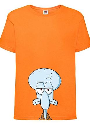Футболка детская спанч боб 13 (sponge bob) оранжевая