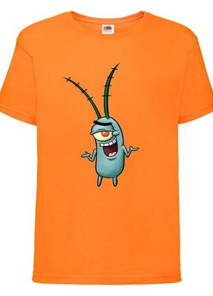Футболка детская спанч боб 14 (sponge bob) оранжевая