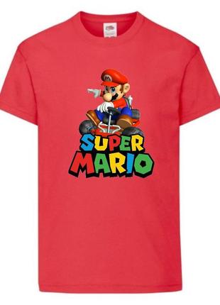 Футболка супер марио (super mario) красная (smar rd-05)