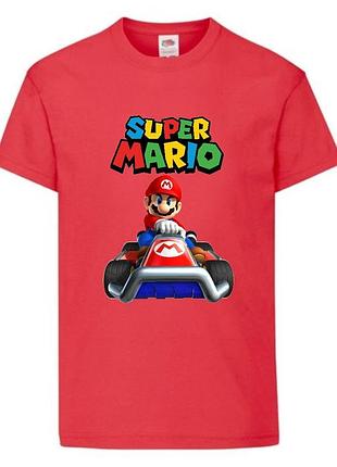 Футболка супер марио (super mario) красная (smar rd-06)