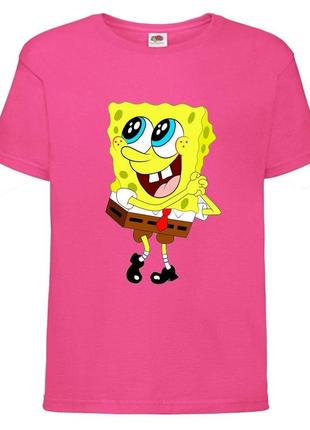 Футболка детская спанч боб 24 (sponge bob) розовая