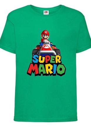 Футболка супер марио (super mario) зеленая (smar grn-03)