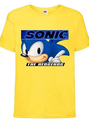 Футболка детская соник (sonic) желтая (snc  yl-4)