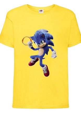 Футболка детская соник (sonic) желтая (snc  yl-5)