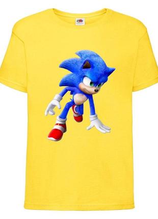 Футболка детская соник (sonic) желтая (snc  yl-02)