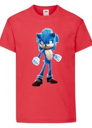 Футболка детская соник (sonic) красная (snc  rd-01)