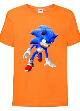 Футболка детская соник (sonic) оранжевая (snc  or-02)