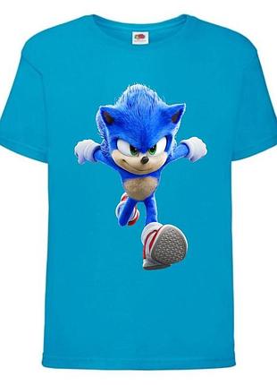 Футболка детская соник (sonic) синяя (snc  blu-7)
