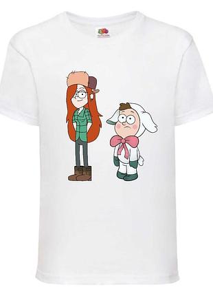 Футболка детская гравити фолз (gravity falls) белая (gf  wh-3)