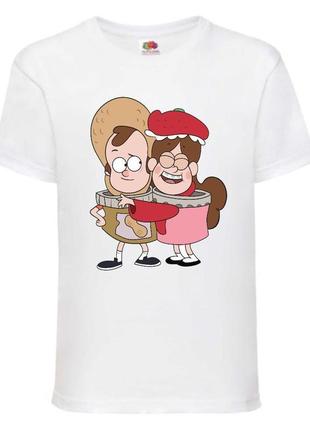 Футболка детская гравити фолз (gravity falls) белая (gf  wh-9)