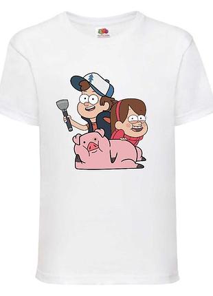 Футболка детская гравити фолз (gravity falls) белая (gf  wh-04)