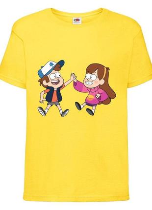 Футболка детская гравити фолз (gravity falls) желтая (gf  yl-05)