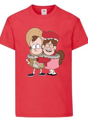 Футболка детская гравити фолз (gravity falls) красная (gf  rd-8)