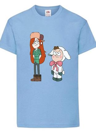 Футболка детская гравити фолз (gravity falls) голубой (gf  lblu-3)