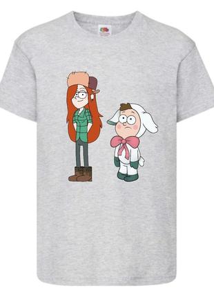 Футболка детская гравити фолз (gravity falls) серая (gf  gr-3)