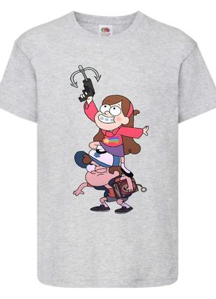 Футболка детская гравити фолз (gravity falls) серая (gf  gr-7)