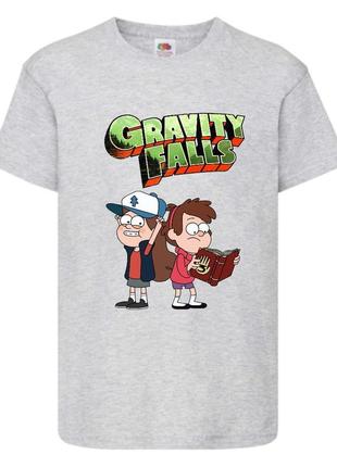 Футболка детская гравити фолз (gravity falls) серая (gf  gr-01)