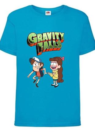 Футболка детская гравити фолз (gravity falls) синяя (gf  blu-05)