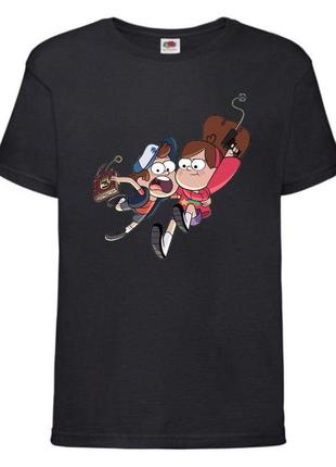 Футболка детская гравити фолз (gravity falls) черная (gf  blc-4)