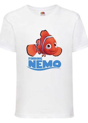 Футболка немо (nemo-01) белая 98-164 размер
