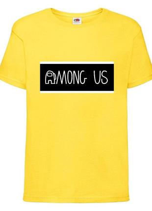 Футболка амонг ас (among us-03) желтая 116-128-140-152-164 размер