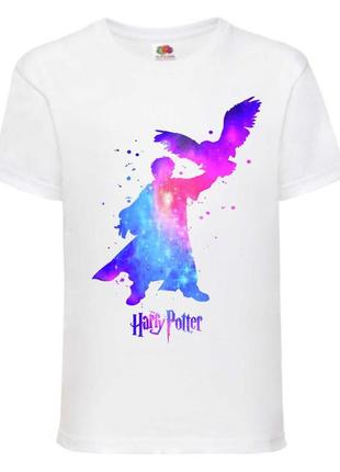 Футболка гарри поттер 116-164 размер (gp-09) белая