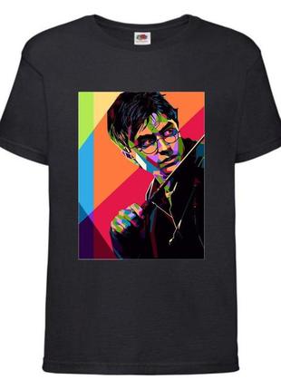 Футболка гарри поттер 116-164 размер (gp-013) черная