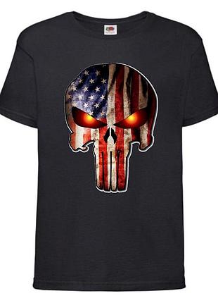 Футболка пунишер (punisher-001) черная