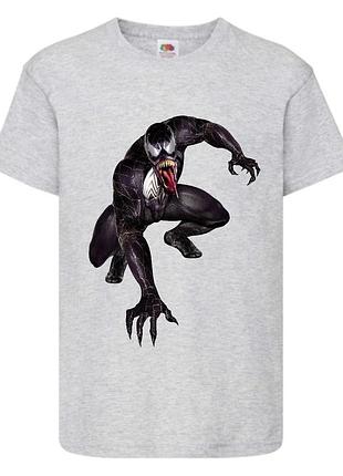 Футболка веном (venom-001) серая